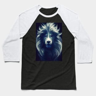 Beautiful scary lion portrait Baseball T-Shirt